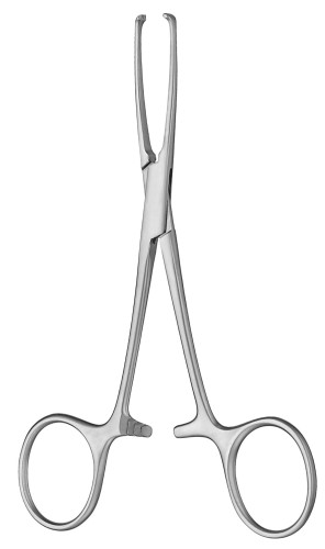 Allis-Baby Tissue Forceps, 4x5 Teeth, Delicate Jaws, 5 1/2" (14.0 Cm)
